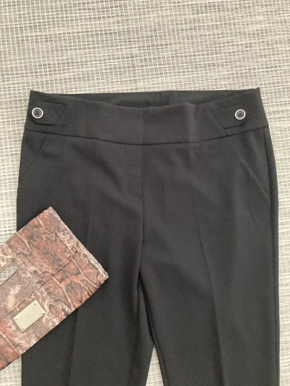 Soho  Pull On Black Straight Leg Pant X Large